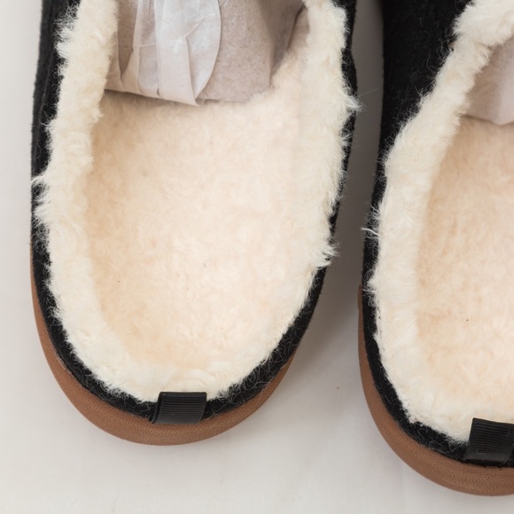 Spenco comfy slippers felted novelty Evie style black moon & stars orthotic 8.5W - Picture 5 of 11